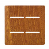 Placa 4x4 4 Interruptores - Novara Cumaru